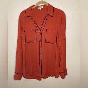 Express slim fit portofino shirt size Large
